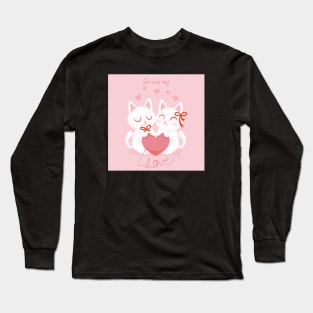 Forever my Love Cats Couple Long Sleeve T-Shirt